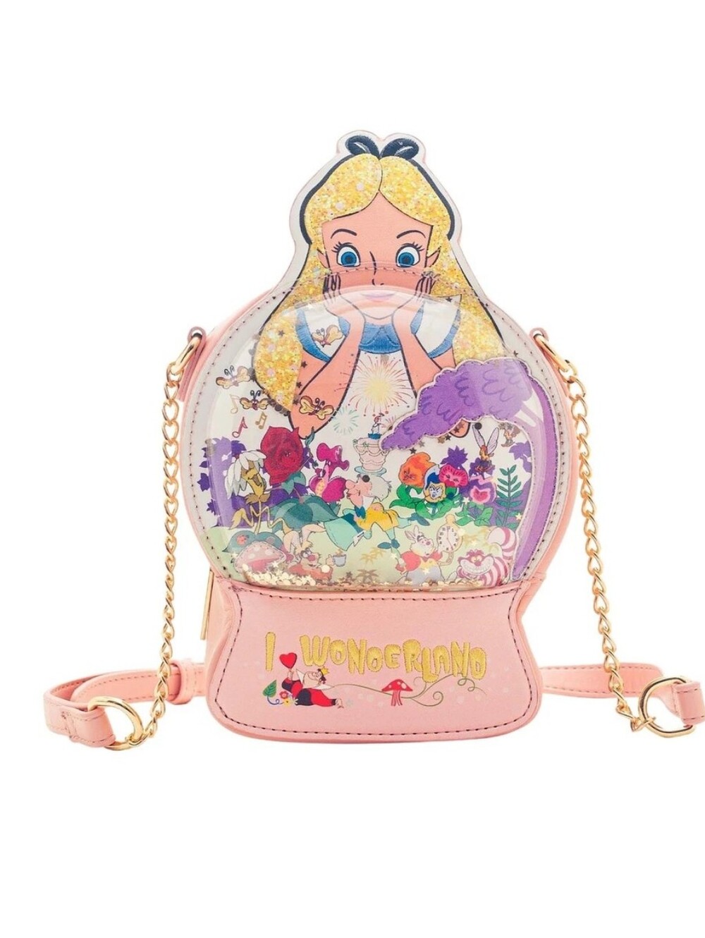 Danielle Nicole Disney Alice in Wonderland Snow Globe Crossbody Bag